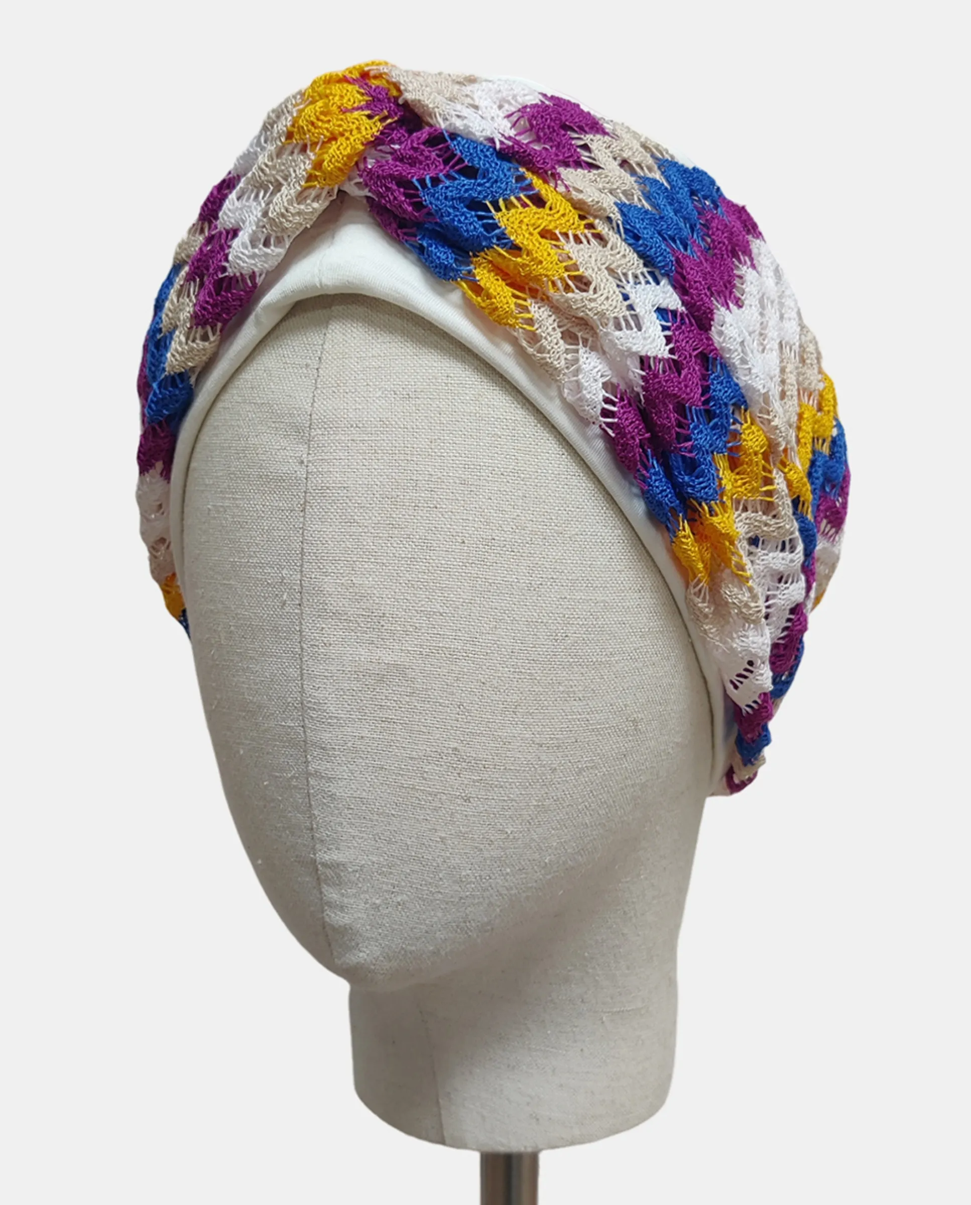 

Онкологический тюрбан из бамбука с застежкой-лентой Belle Turban, многоцветный