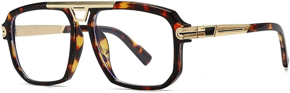 

Популярные модные квадратные мужские солнцезащитные очки в стиле ретро с прозрачными градиентными линзами и защитой от УФ-излучения UV400, женские солнцезащитные очки в стиле панк SKFGNX, Leopard Clear