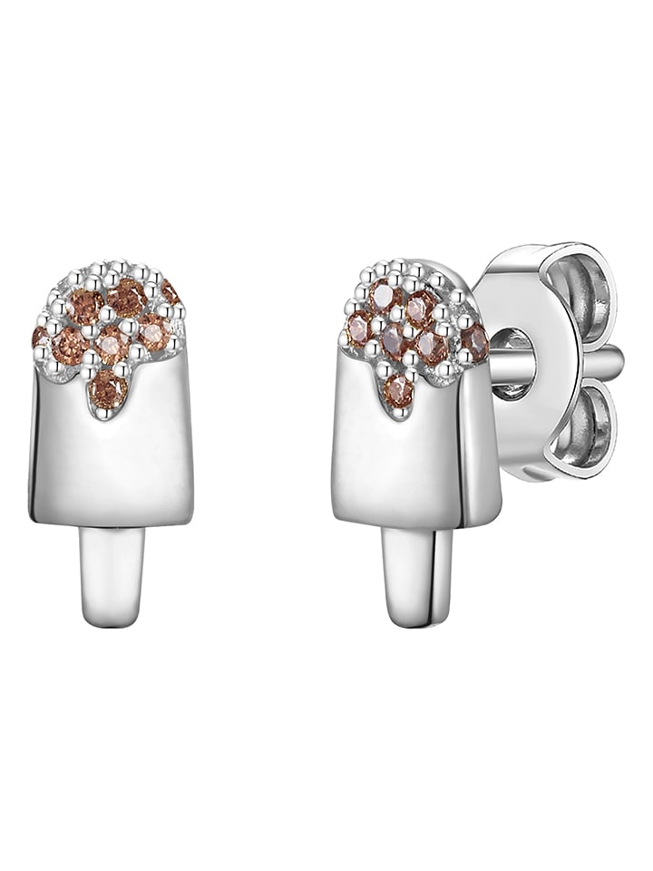 

Glanzstücke München Серебряные серьги-гвоздики с драгоценными камнями