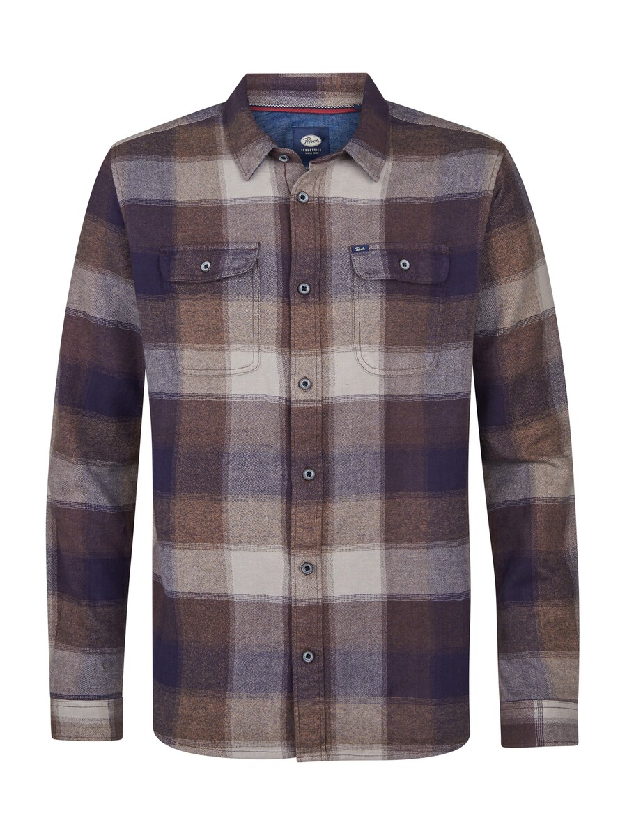 

Рубашка на пуговицах Comfort fit Petrol Industries, mottled brown
