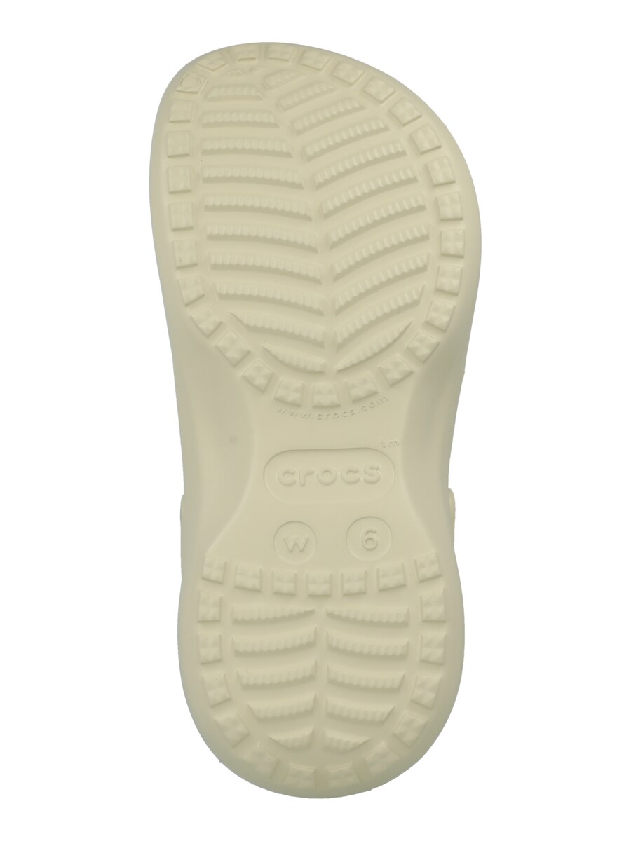 Босоножки на высоком каблуке Crocs Clogs Classic, бежевый — фото 3
