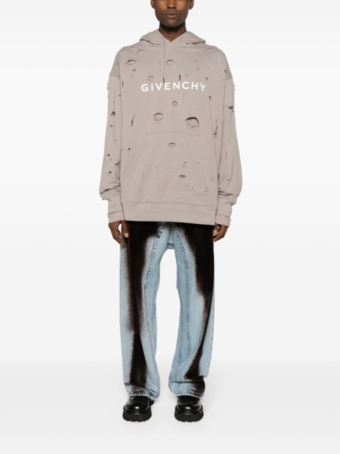 

Givenchy худи с логотипом, серый