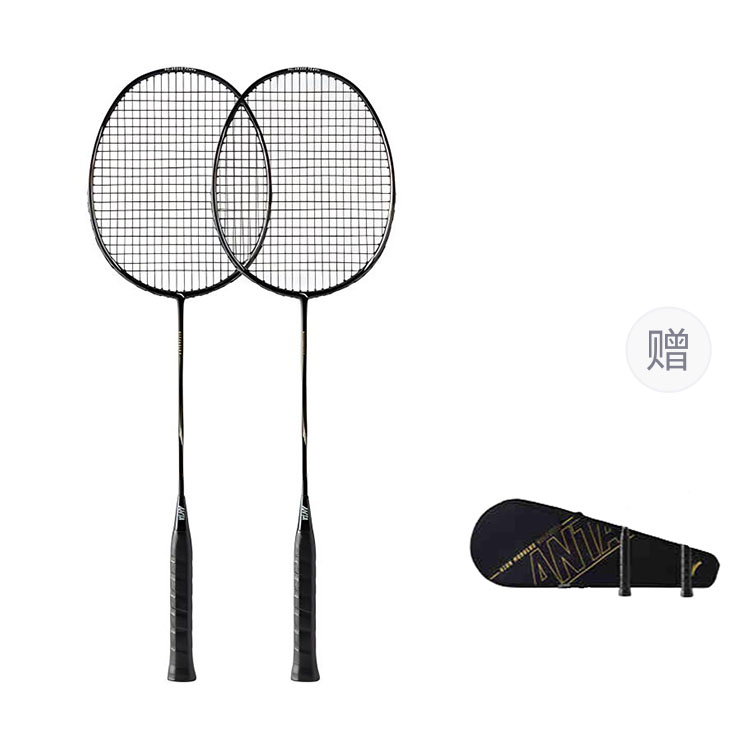 

ANTA Полноуглеродная ракетка для бадминтона контрольного типа универсальная для защиты продвинутый уровень 675mm unisex 1U/G4 black