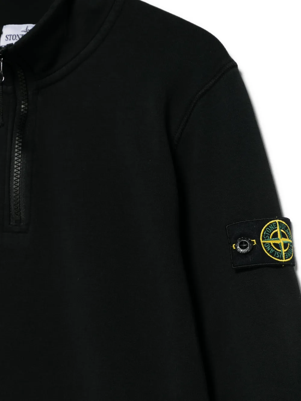 Толстовка с нашивкой Compass Stone Island Junior, черный — фото 3
