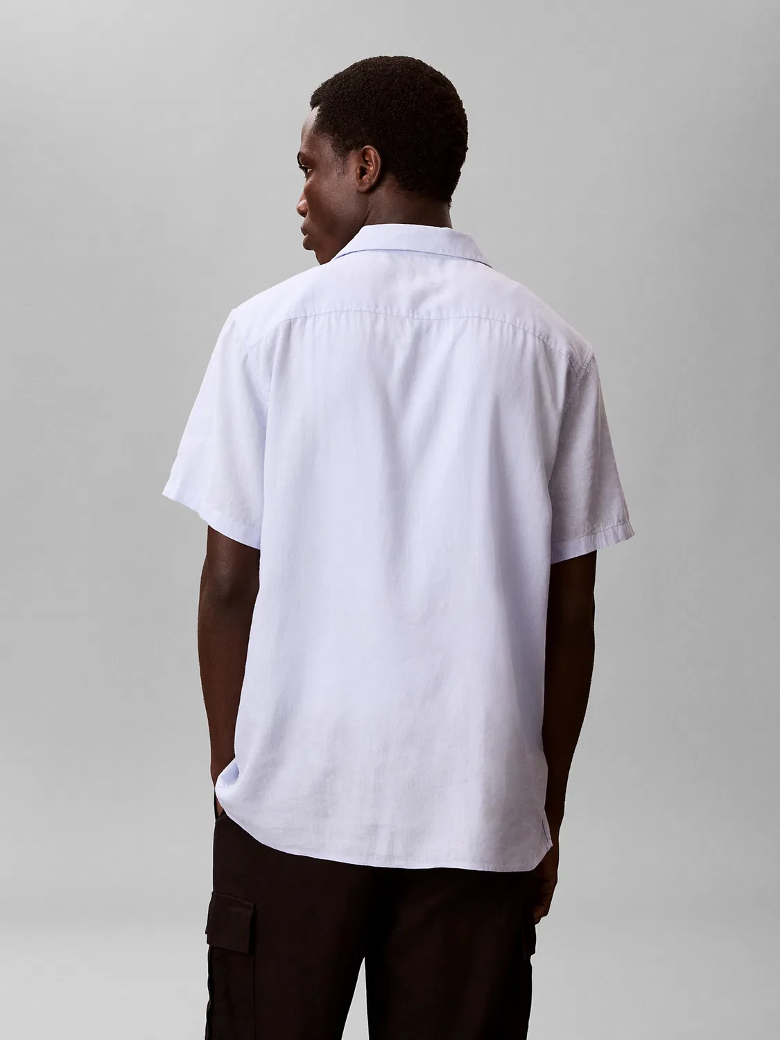 Рубашка на пуговицах Calvin Klein Regular, светло-голубой — фото 4
