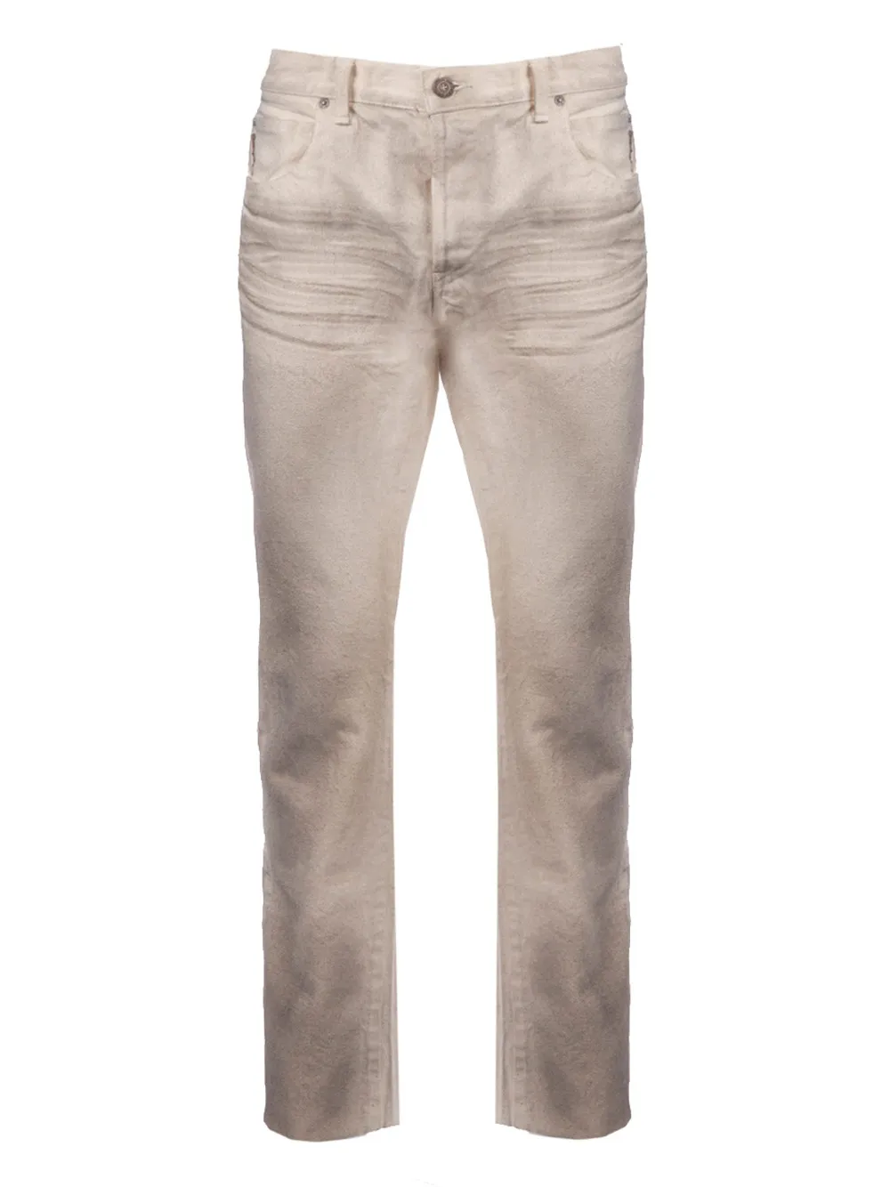 

Потёртые джинсы прямого кроя Kohzo, нейтральный