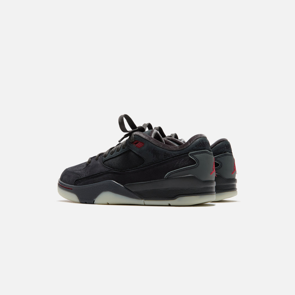 Кроссовки Jordan x Who Decides War WMNS Flight Court SP, цвет Black/Varsity Red/Off Noir/Muslin — фото 4