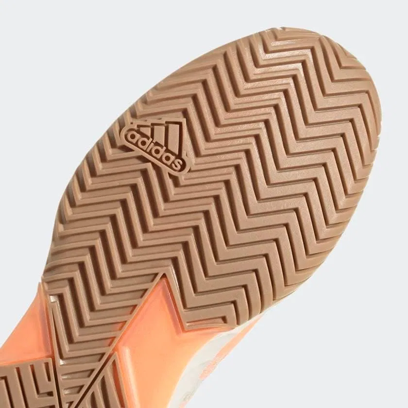 Кроссовки для тенниса adidas Adizero Ubersonic 4, Off White/White/Beam Orange (Parley)