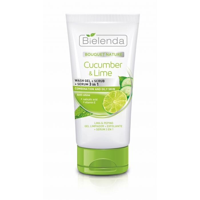 

Скраб для лица Exfoliante Facial 3 en 1 Pepino & Lima Bielenda, 150 gr