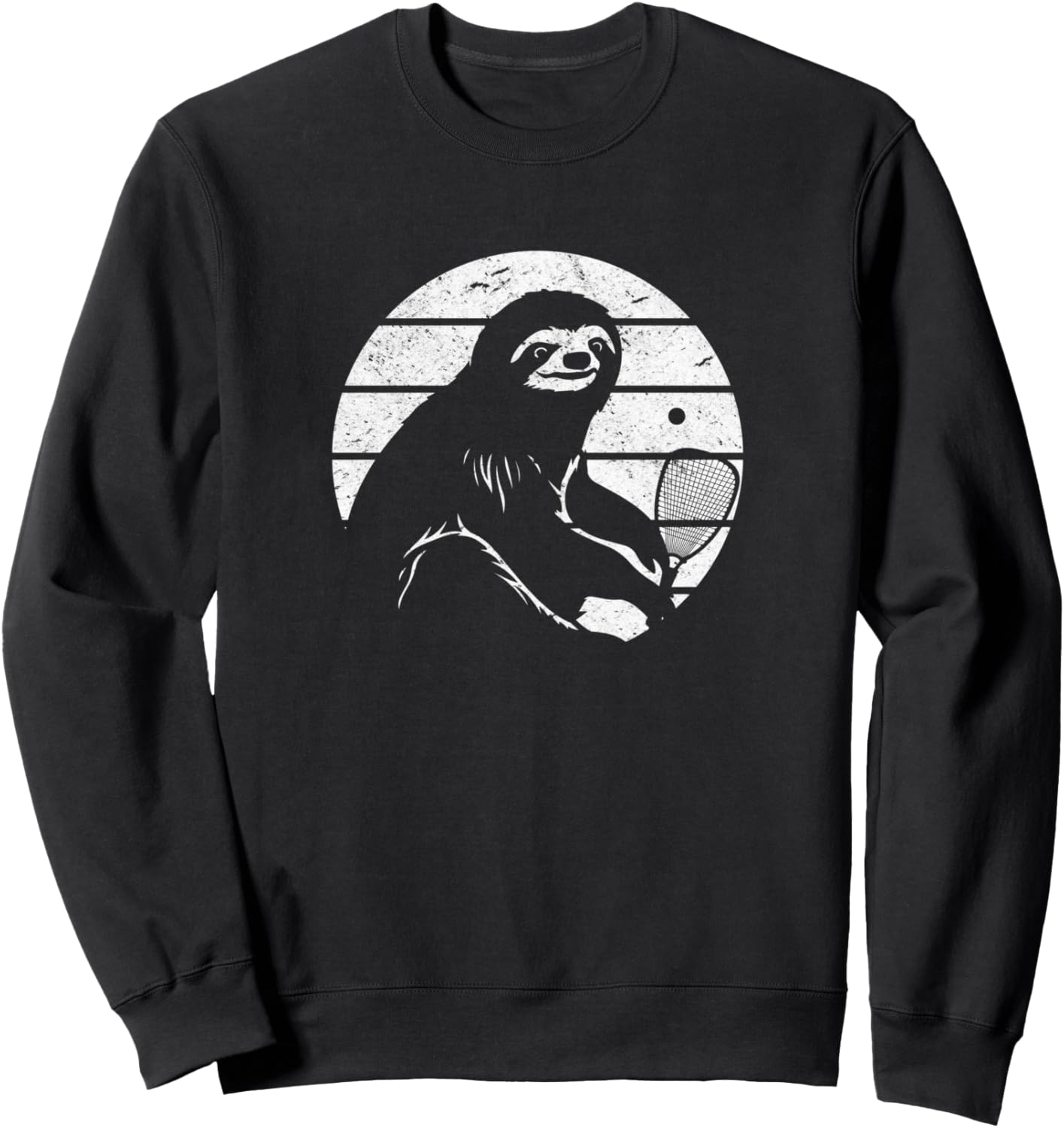 

Забавная толстовка с изображением ленивца и ракетбола Racquetball Sloth, черный
