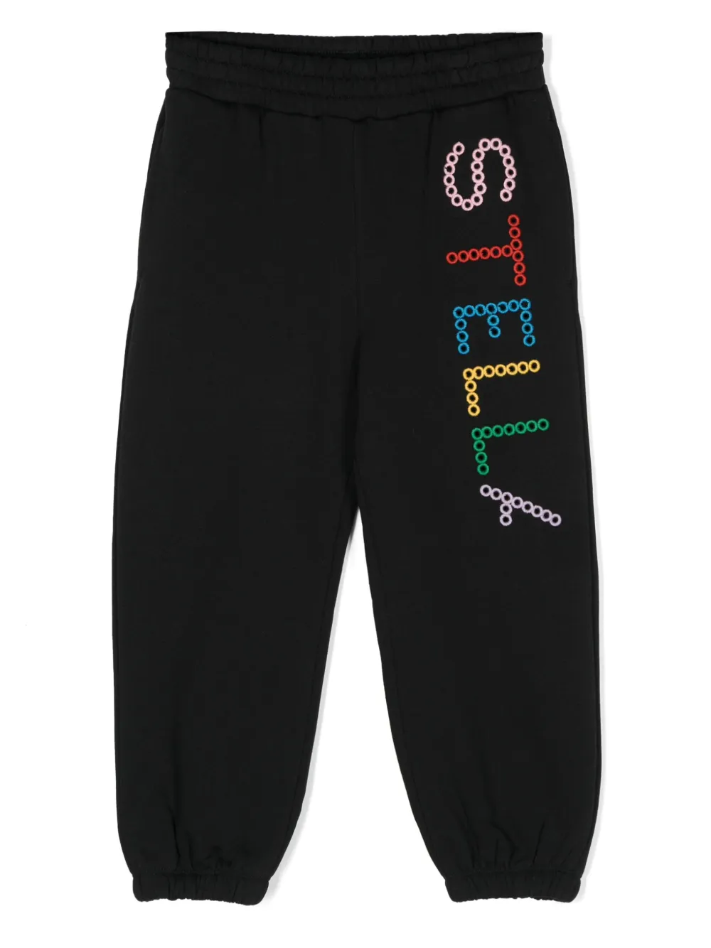

Спортивные брюки с вышитым логотипом Stella McCartney Kids, черный