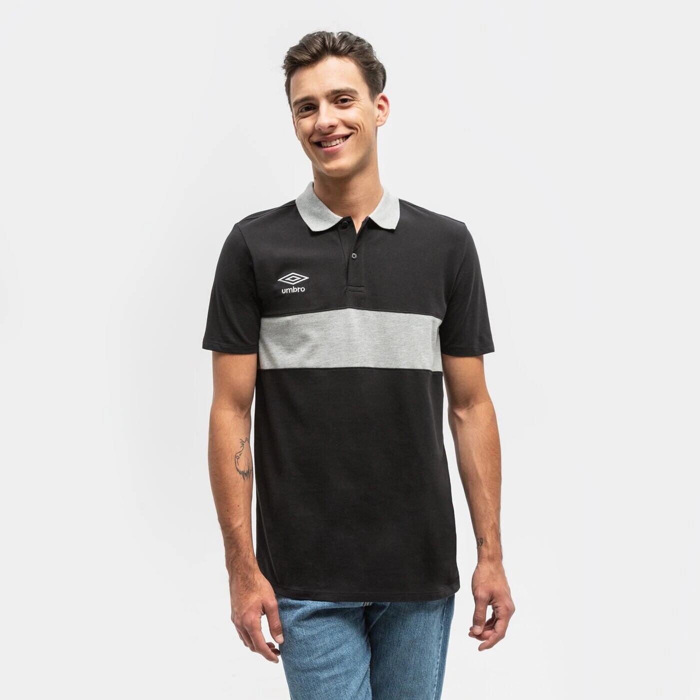 

Футболка-поло Umbro Contrast, черный