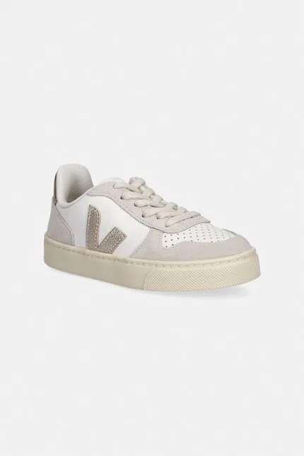 Кроссовки кожаные Small V-10 Laces Veja, бежевый