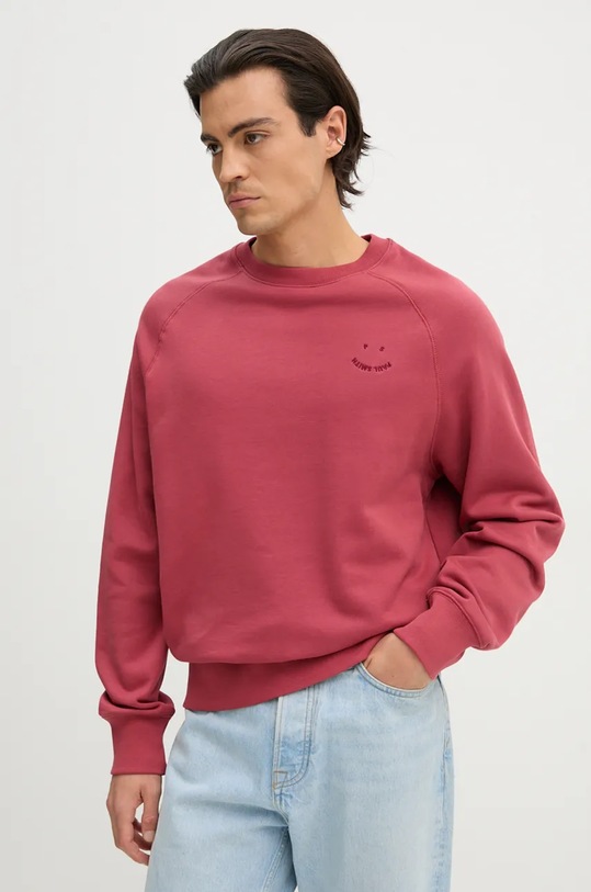 

Хлопковая толстовка Ps Paul Smith, розовый