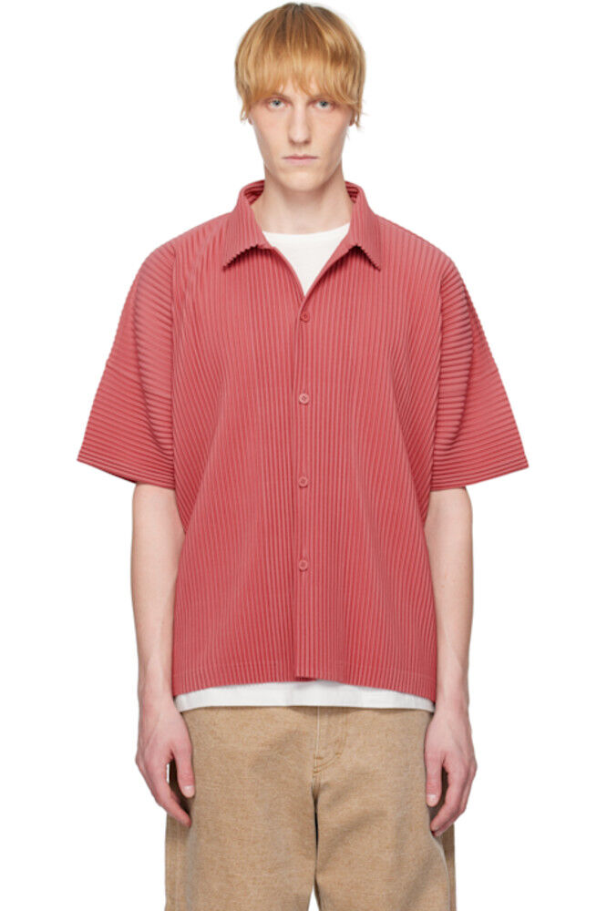 

Рубашка красного цвета месяца в апреле HOMME PLISSÉ ISSEY MIYAKE