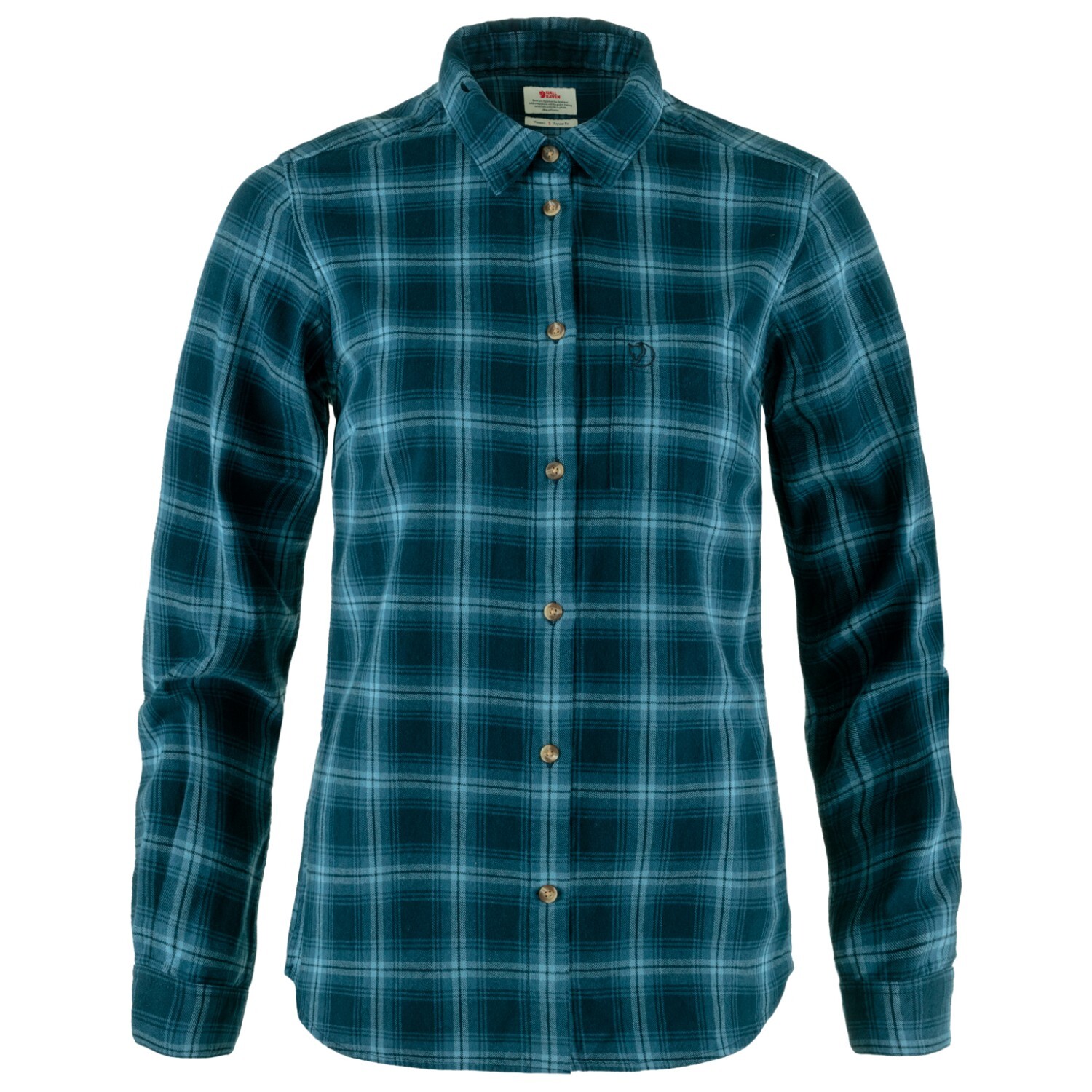 

Рубашка Fjällräven Övik Flannel Shirt, цвет Dark Navy/Indigo Blue
