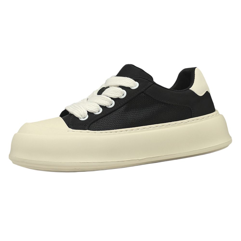 

SENJIALUO Мужские легкие противоскользящие повседневные туфли с защитой от истирания низкие черные, цвет Black