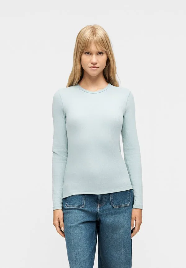 

Футболка с длинными рукавами и круглым вырезом Gap, Light Blue, Синий, Футболка с длинными рукавами и круглым вырезом Gap, Light Blue