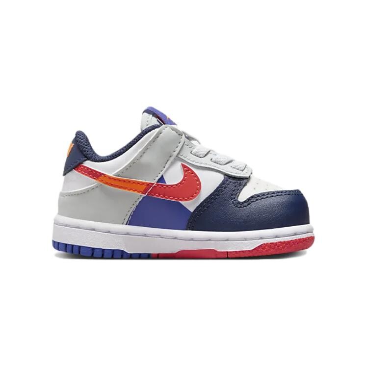 Кроссовки Dunk Toddler Shoes TD Low-top Белый/Светло-серебристый/Темно-бирюзовый/Белый Nike, белый — фото 2