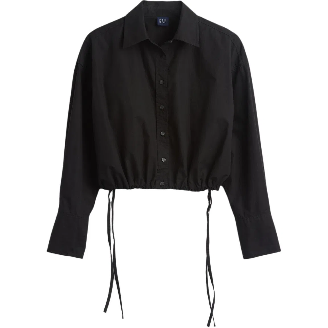 Рубашка женская с отложным воротником GAP, Black