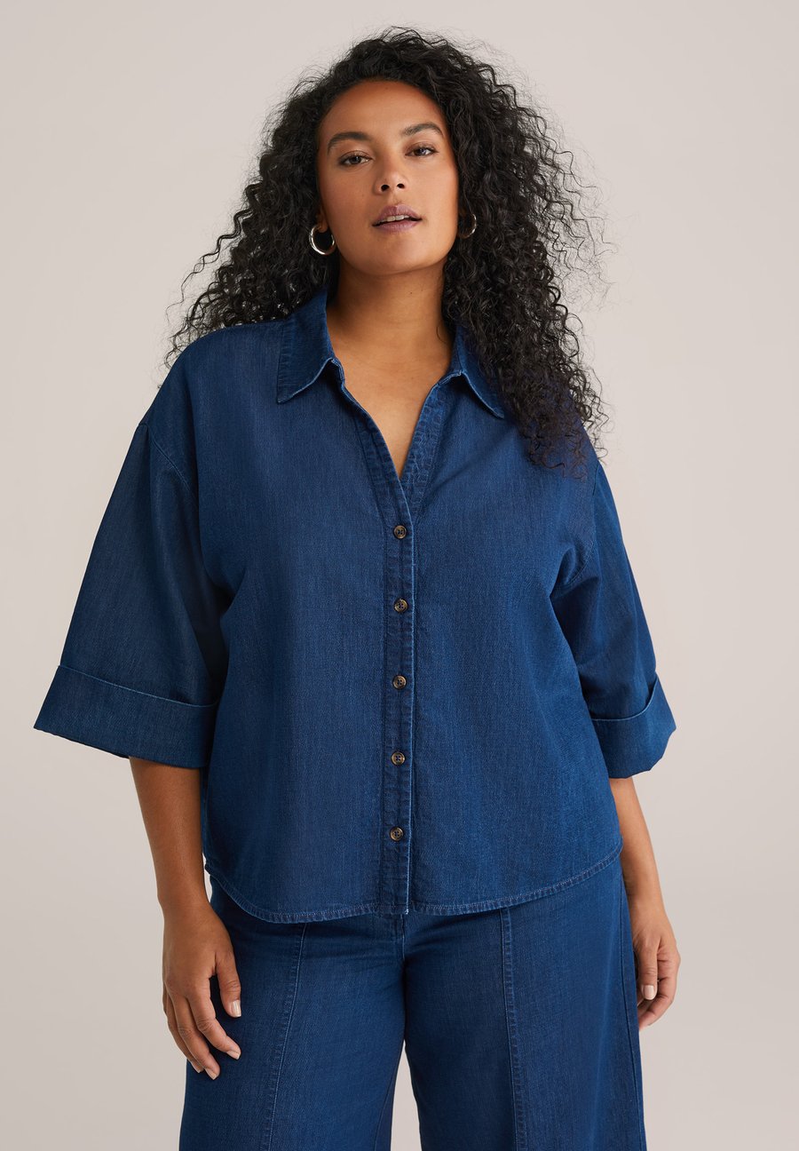 

Блуза WE Fashion BLUE RIDGE CURVE, Dark Blue