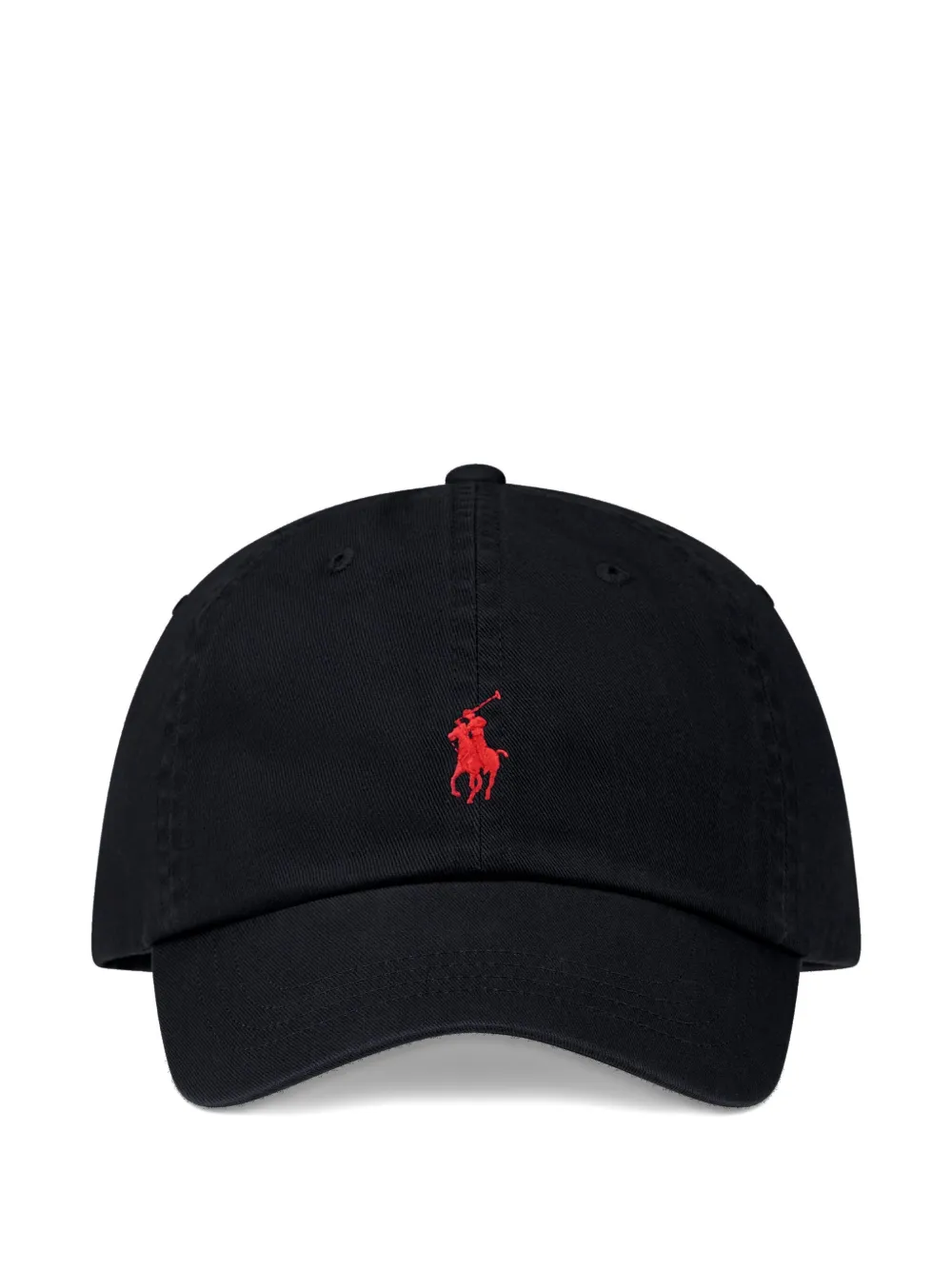 

Кепка игрока в поло с вышивкой из хлопка POLO RALPH LAUREN, черный