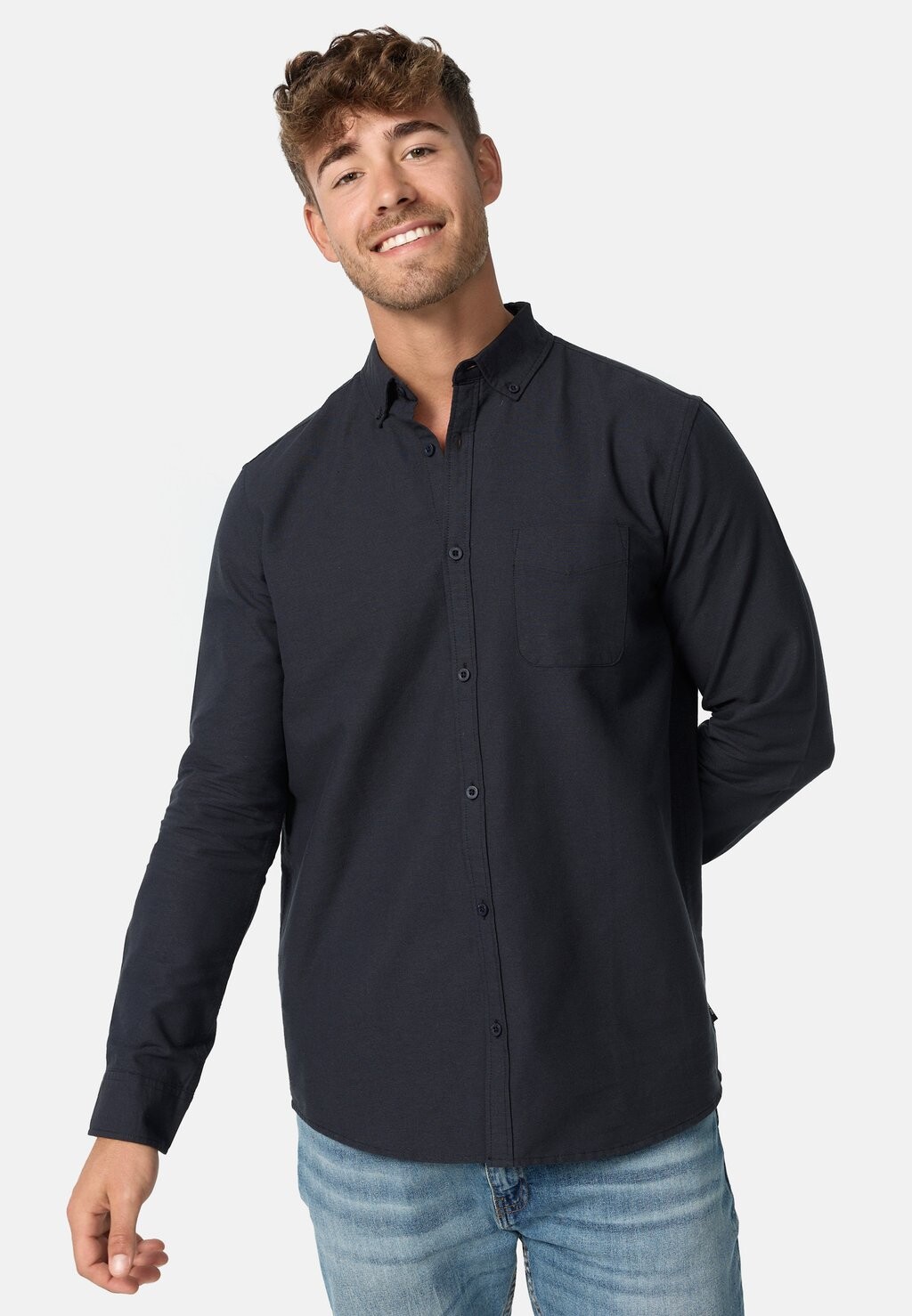 

Рубашка LANGARM KEPNER INDICODE JEANS, темно-синий