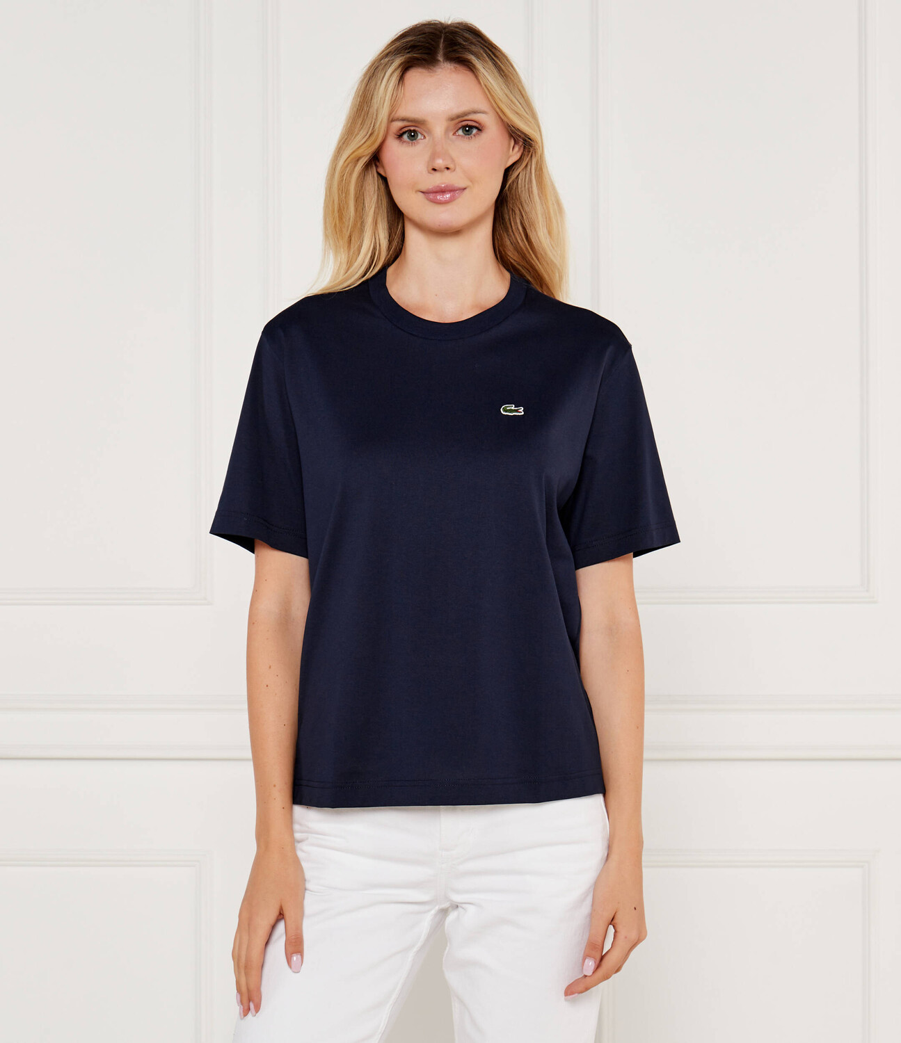 

Футболка Lacoste Relaxed fit, темно-синий