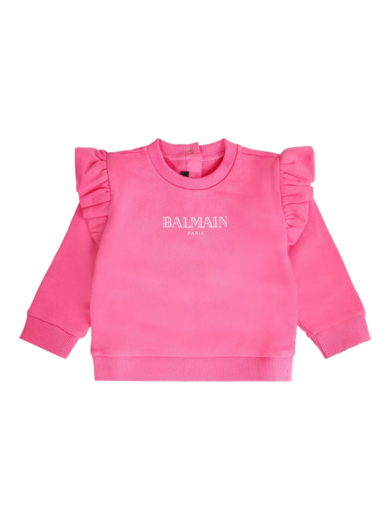 

Толстовка с оборками на рукавах Balmain Kids, розовый