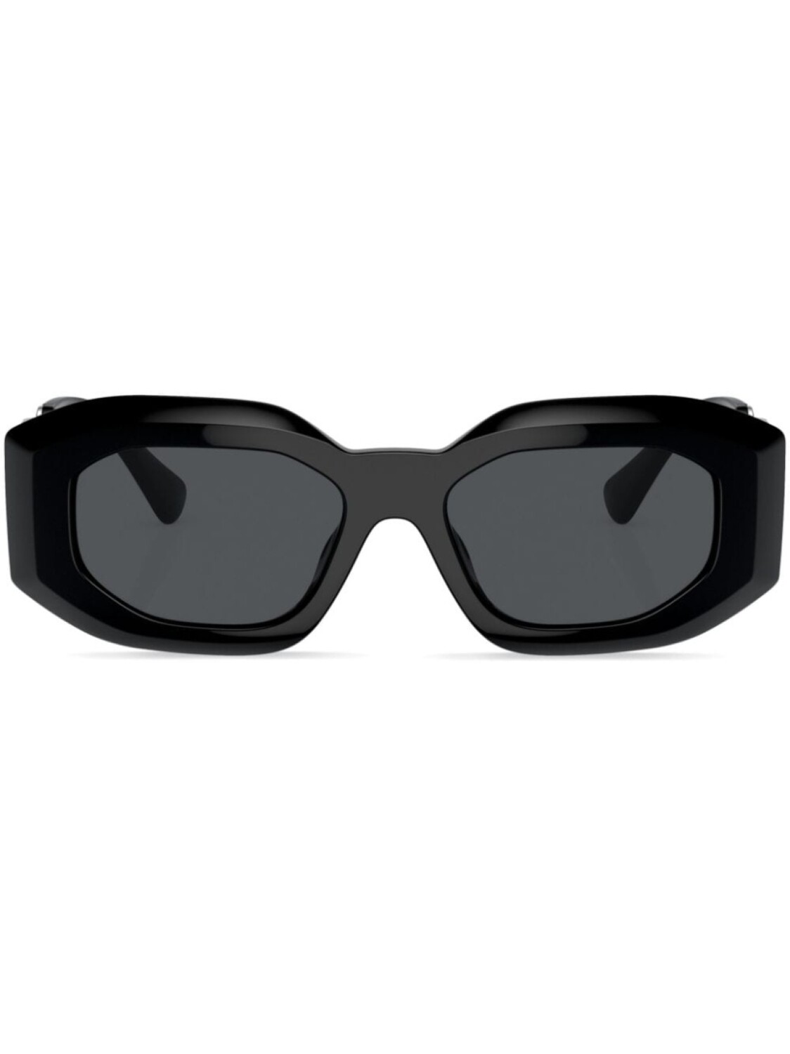 

Versace Eyewear солнцезащитные очки в геометричной оправе с декором Medusa, черный