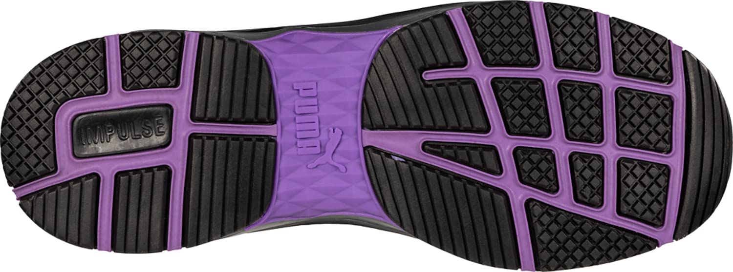 Защитные кроссовки Puma Safety Stepper Low WNS ASTM EH, размер 6, черно-фиолетовые — фото 2