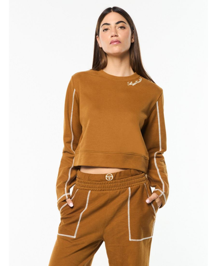 

Женская футболка с круглым вырезом "Грета" Sergio Tacchini, Bronze brown, Коричневый, Женская футболка с круглым вырезом "Грета" Sergio Tacchini, Bronze brown