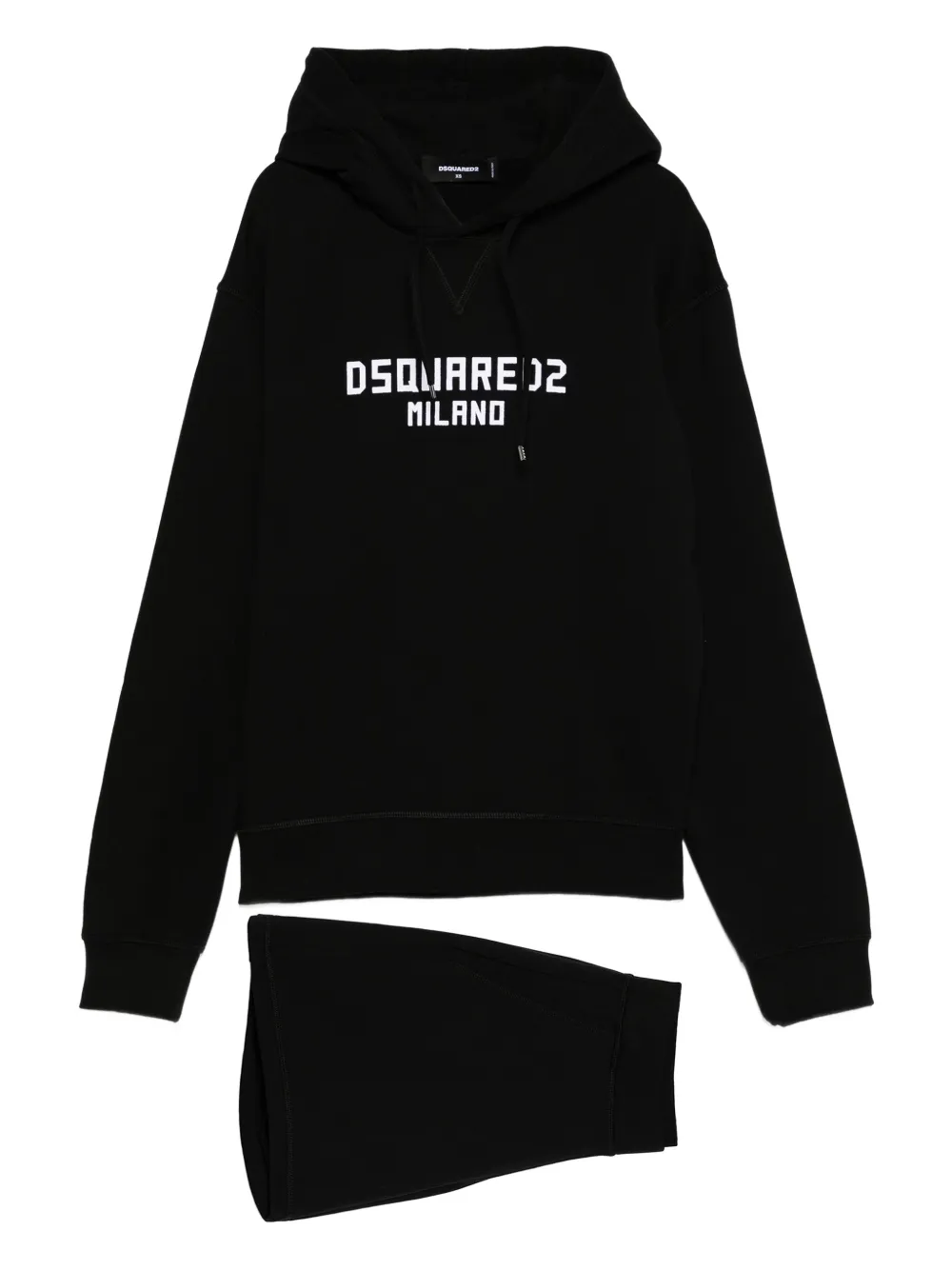 

Хлопковый спортивный костюм с логотипом DSQUARED2, черный