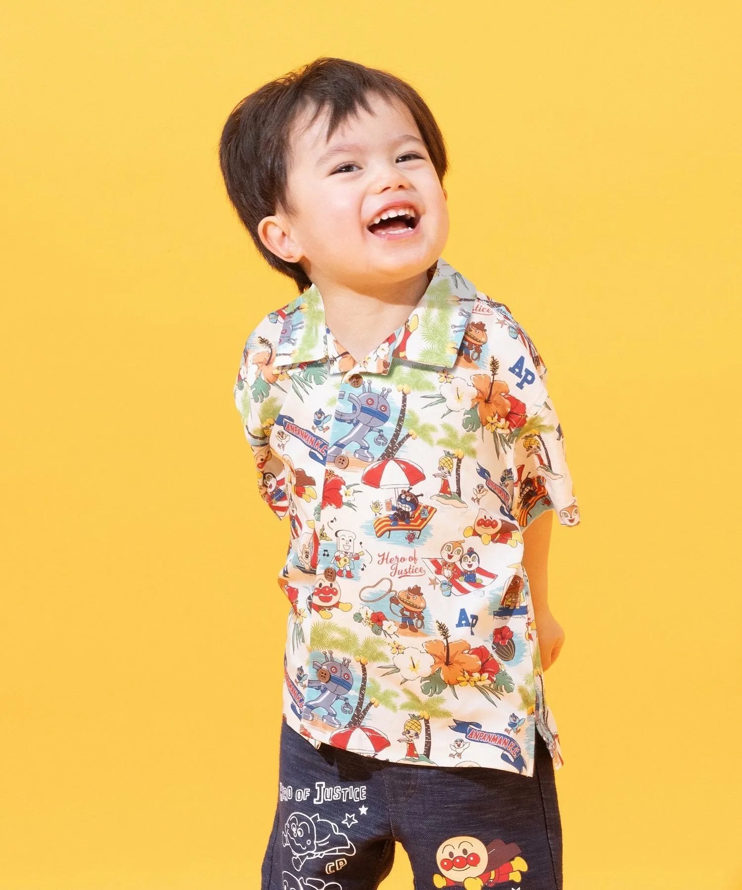 APKC/(K) Алоха-рубашка Anpanman Kids Collection, ivory — фото 2