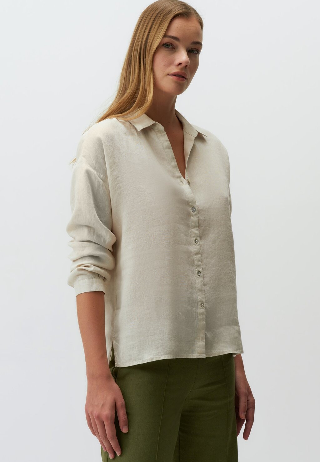 

Блузка-рубашка Long Sleeve Basic Jimmy Key, камень