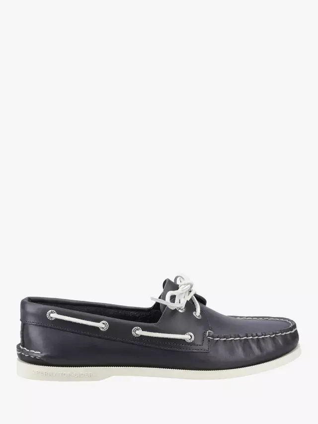 Оригинальные кожаные мокасины с двумя люверсами Sperry, Navy
