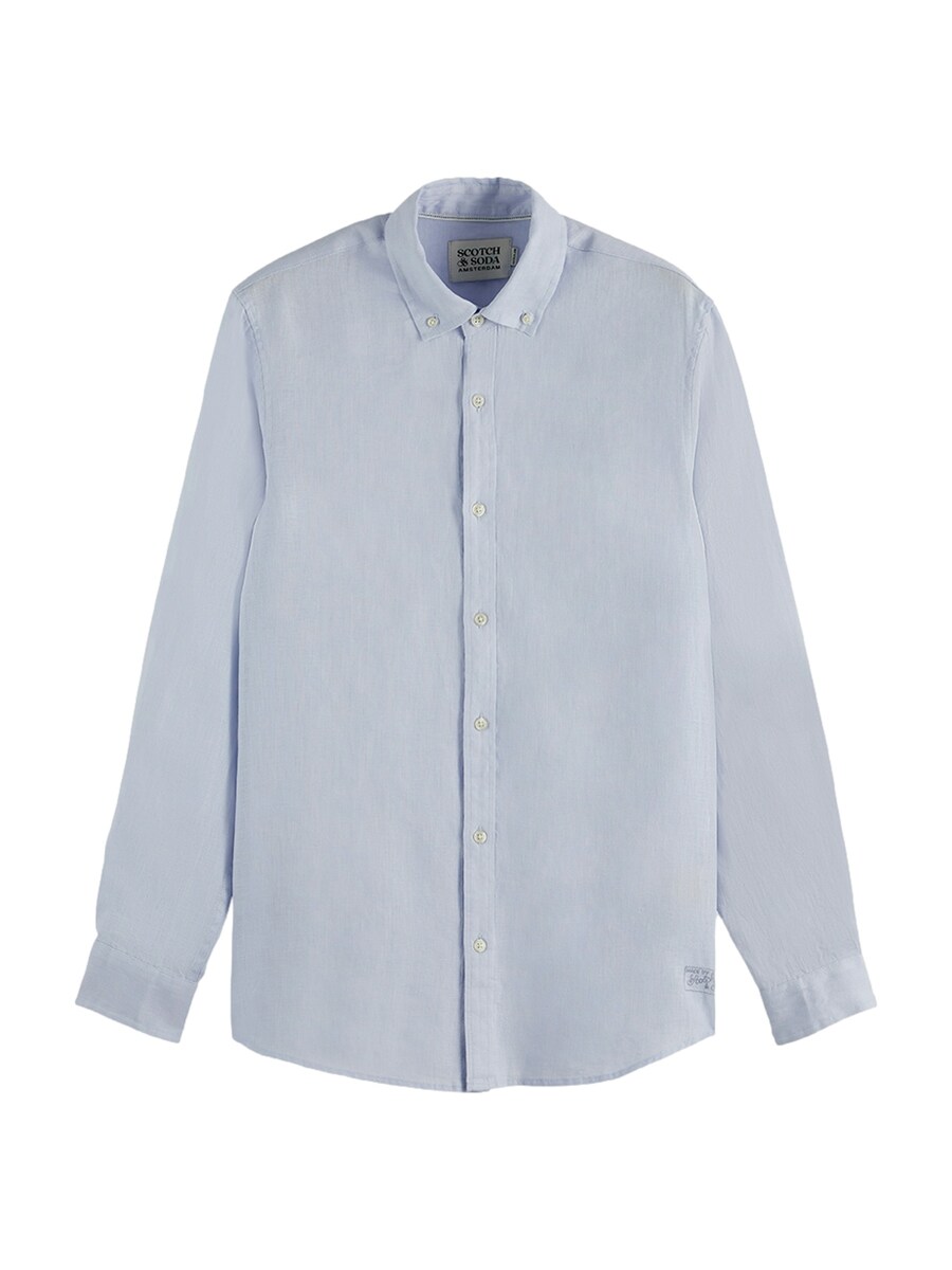 

Рубашка на пуговицах классического кроя SCOTCH & SODA, светло-синий