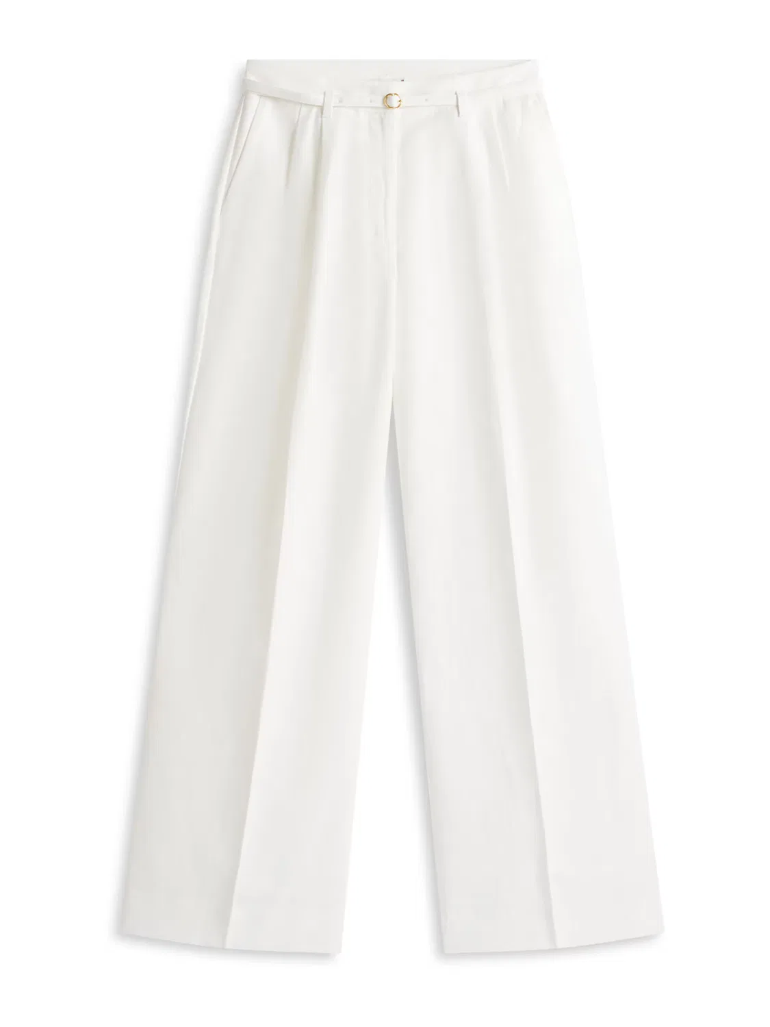 Широкие брюки со складками спереди Tommy Hilfiger, White
