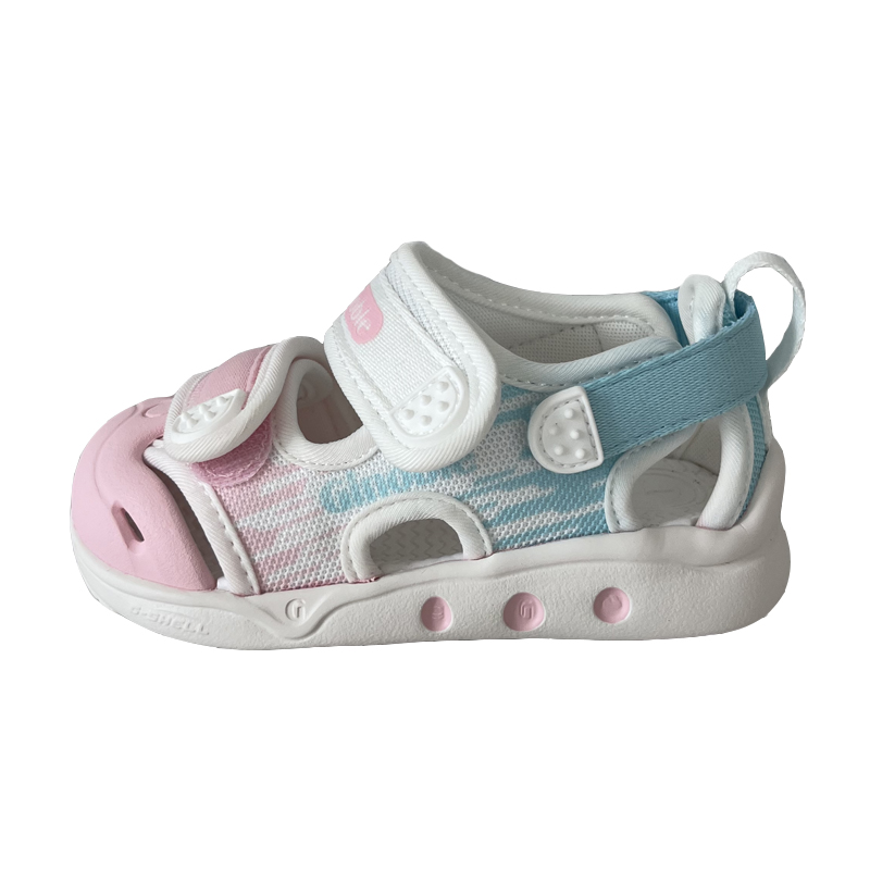 

Детские сандалии Pink Blue с противоскользящей подошвой, для детей 3-7 лет GINOBLE, розовый