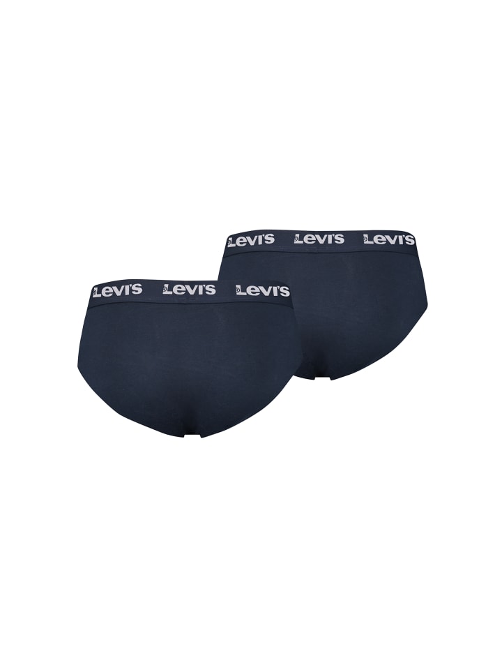 Levi´s Боксерские шорты LEVIS Men Repeat Logo Brief 2P темно-синего цвета — фото 2