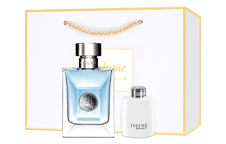 Мужской парфюмерный набор Eau De Toilette 100ml + 10ml + косметичка VERSACE, homonymous men's box — фото 3