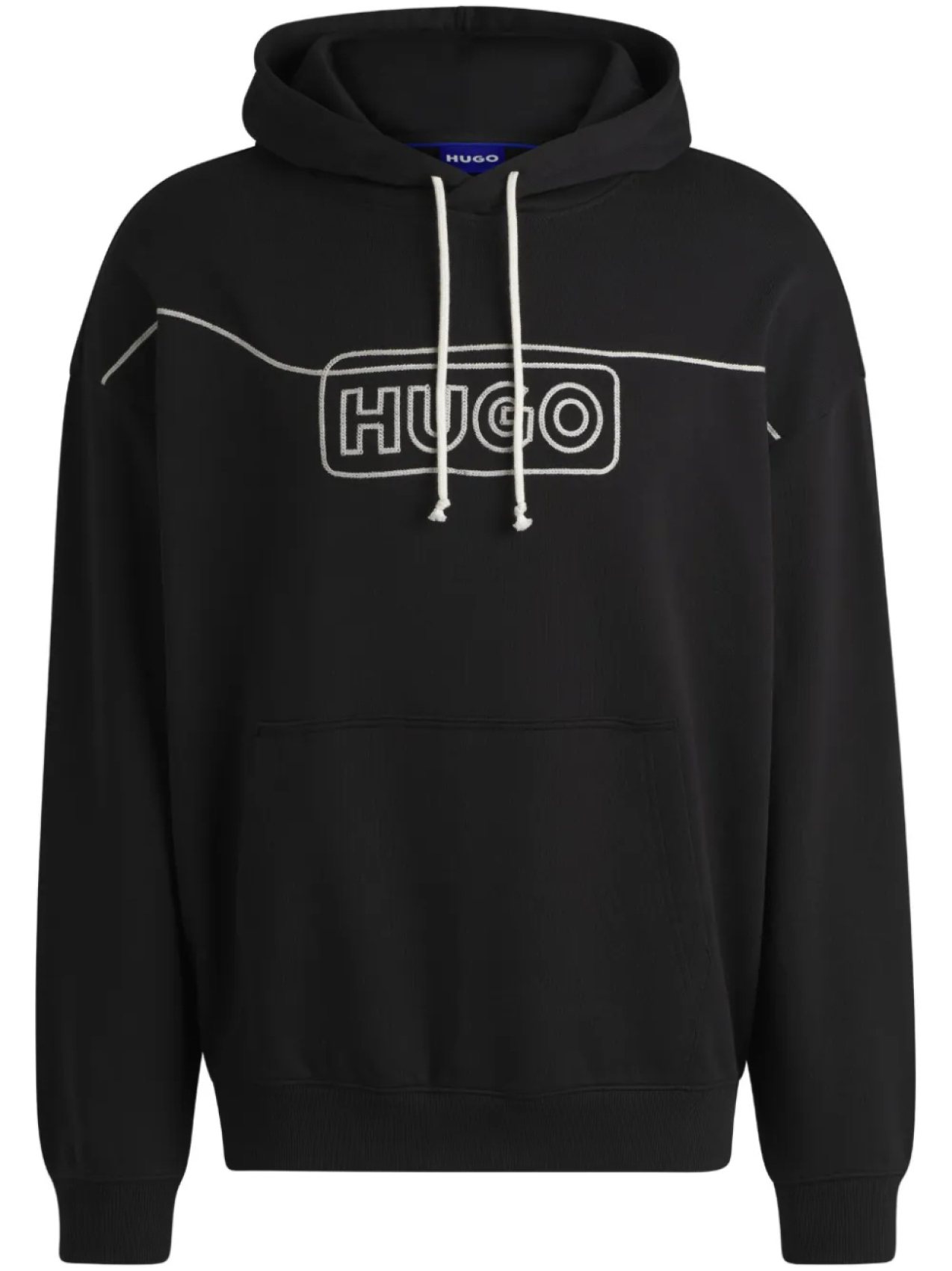 

Худи с вышивкой HUGO, черный