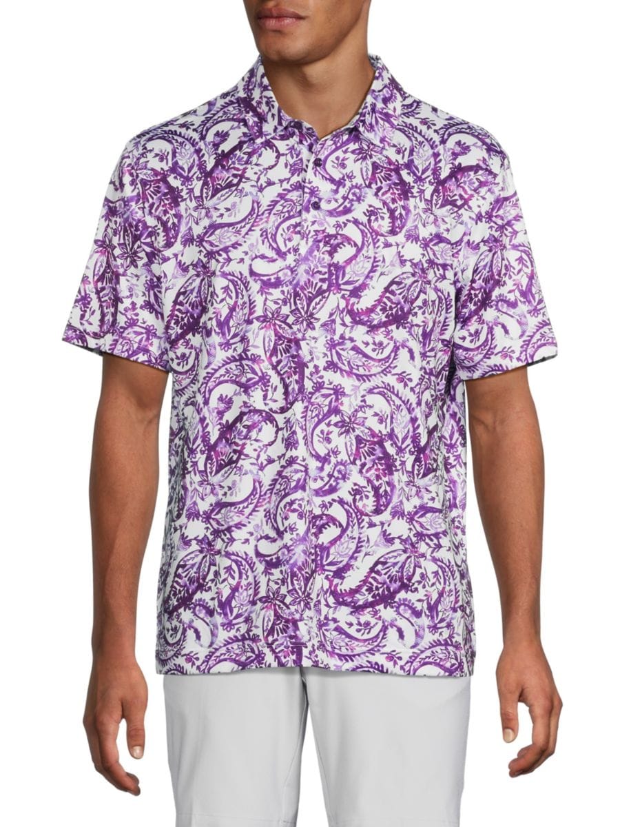 

Поло Casto Paisley Robert Graham, фиолетовый