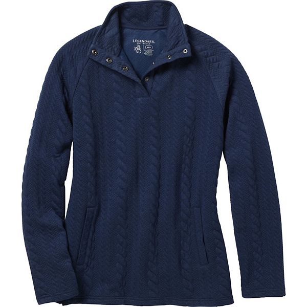 

Женский свитер с ажурным узором Legendary Whitetails, Crater Lake Blue