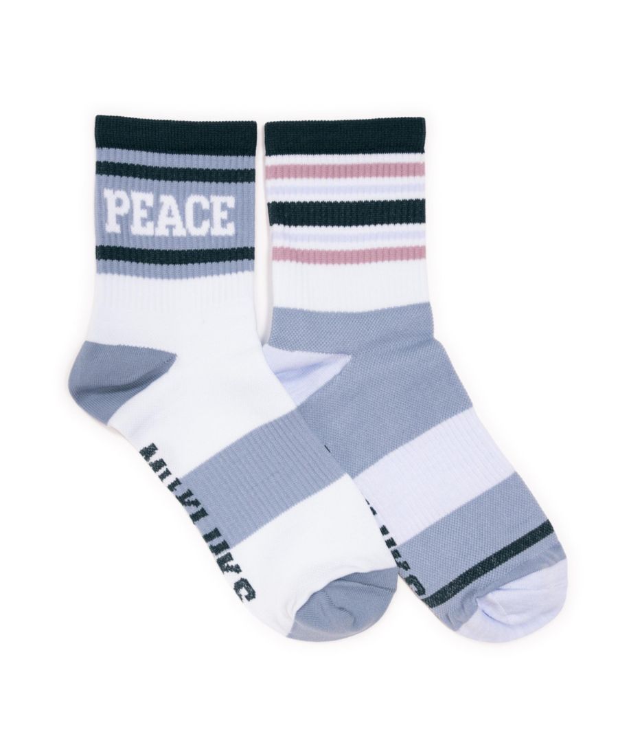 

Женские студийные носки - нейлоновые компрессионные носки средней длины, комплект из 2 пар MUK LUKS, Blue pack