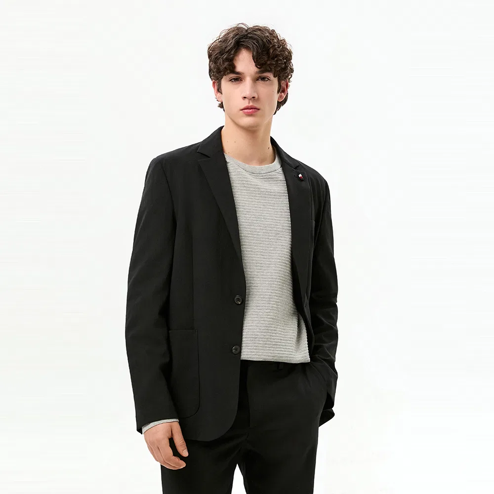 Мужской лёгкий летний пиджак, чёрный, от Tommy Hilfiger