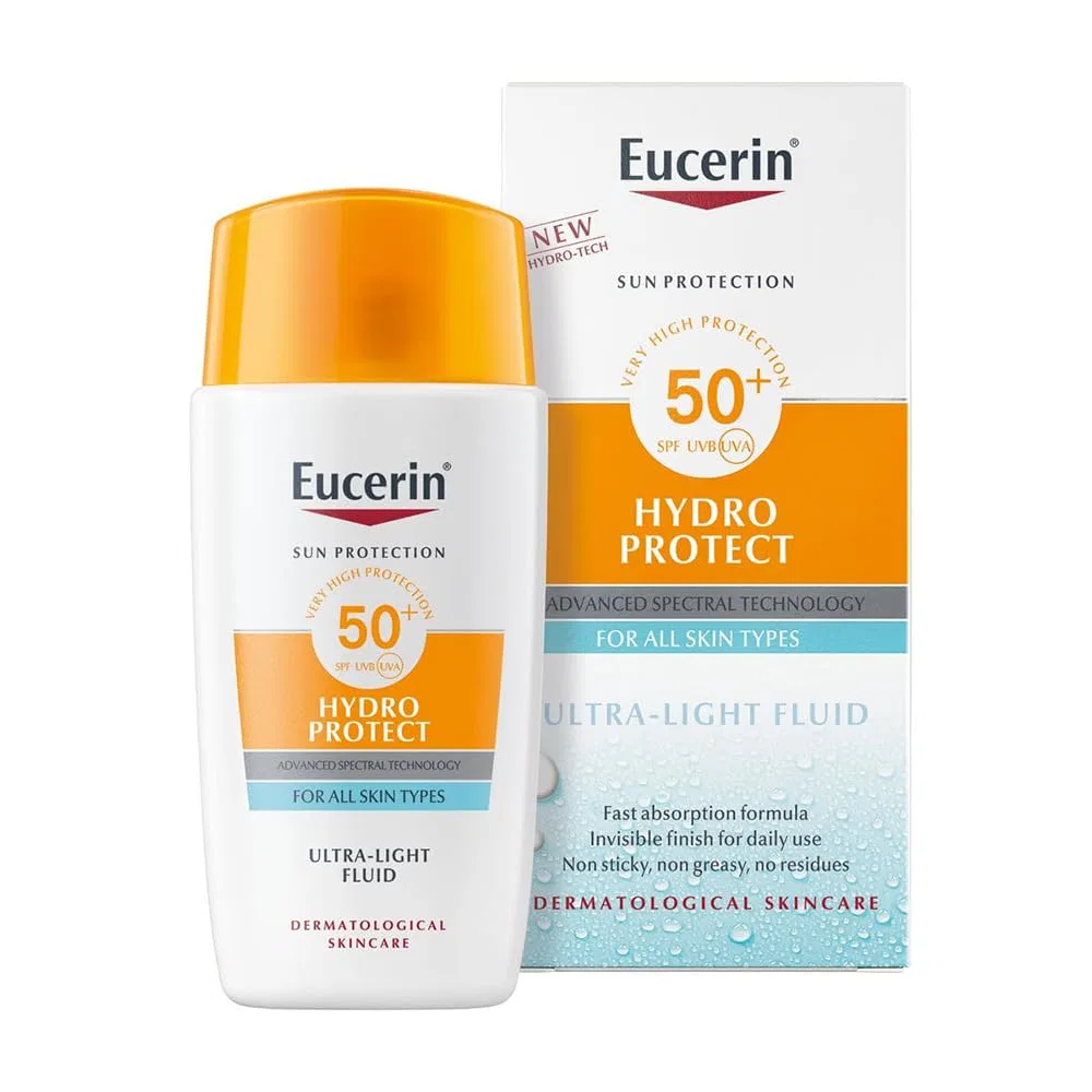 Ультралегкий солнцезащитный флюид для лица Eucerin Sun Hydro Protect SPF50+ Eucerin