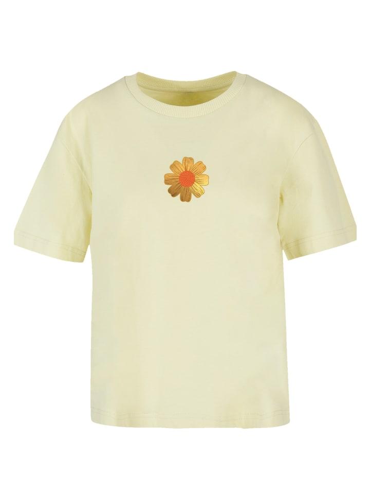 

Футболка emoji couture Ladies Everyday Tee Gold flower orange center, цвет softyellow