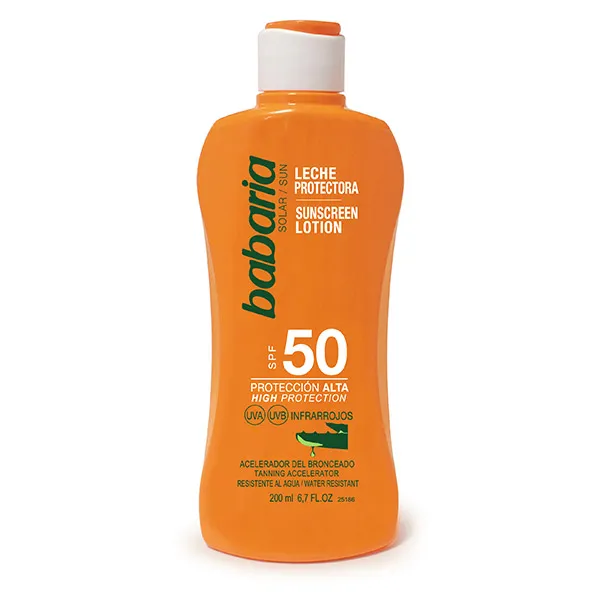 

Высокая защита Leche Protectora Spf 50 Babaria, 200 ml