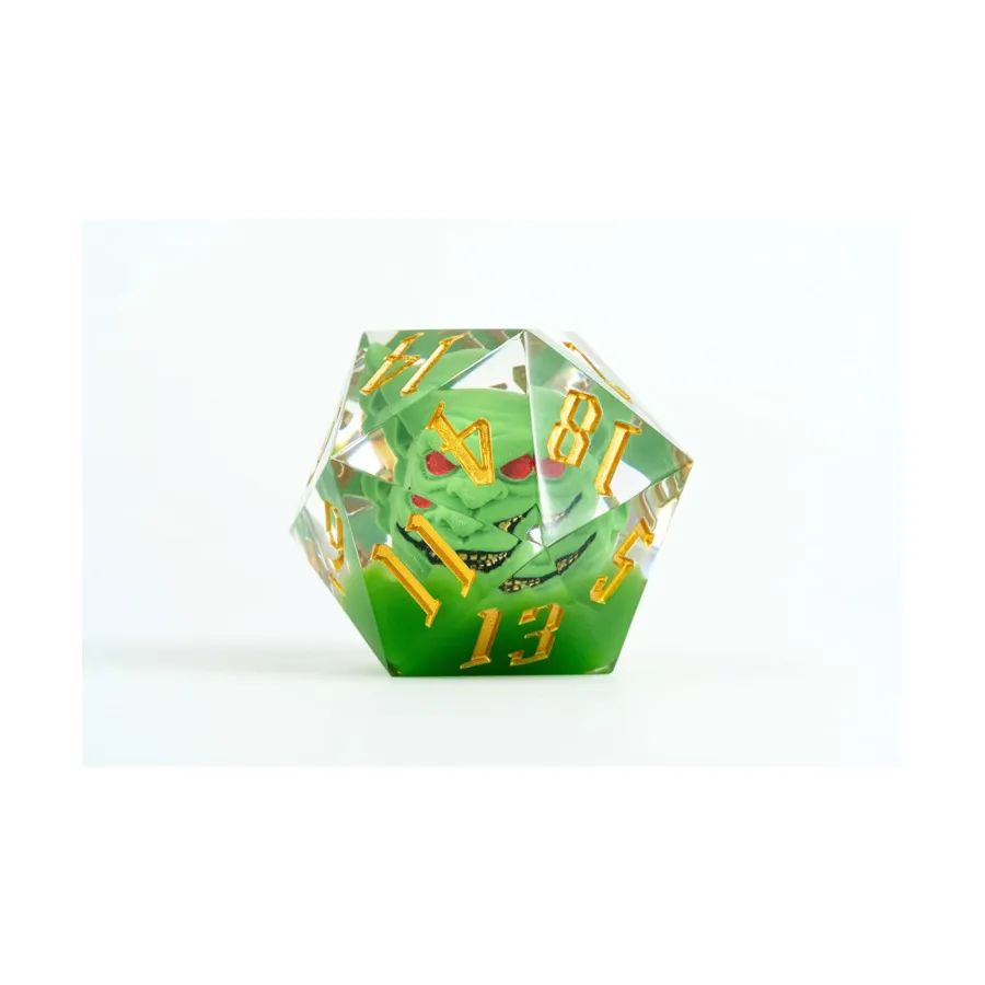 

55-мм Следопыт — Гоблин-Мамонт d20, Acrylic Dice (Metallic Dice Games)